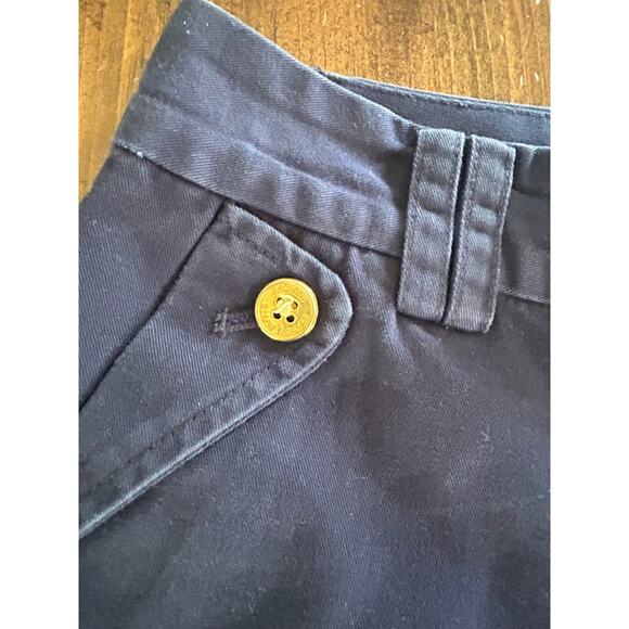 Ralph Lauren Navy Blue Chino Classic Shorts 100% Cotton Buttons Women’s Size 4P - Picture 2 of 5